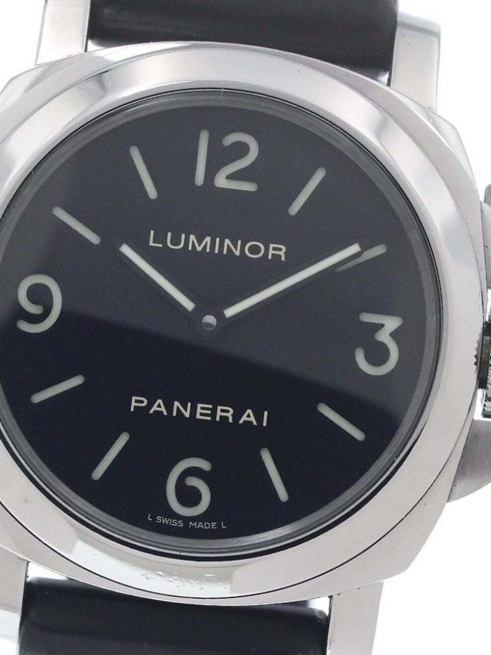 PANERAI Luminor Base 44MM PAM00112 black Dial Hand Winding Men's Watch_956136